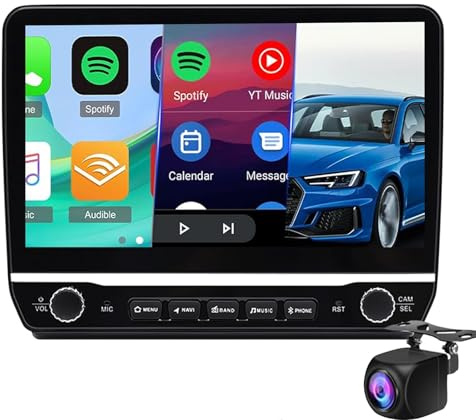 Bilradio För F-iat Ducato/Pe-ugeot Boxer/Ci-troen Jumper 2006-2022, Bilstereo Med 10-tums Skärm, CarPlay Android Auto GPS Bluetooth WiFi FM/RDS USB+backkamera(Color:M150S)