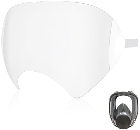 20 Pack Peel Off Lens Cover Compatible with 3M Full Face Respirator Mask