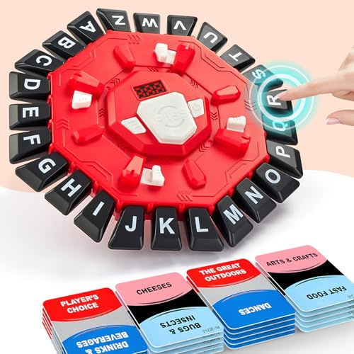 Parole gioco tempesta, gioco di parole, lettere premendo con timer, giochi di società, giochi di famiglia, giochi per feste per bambini e adulti, 2-8 giocatori
