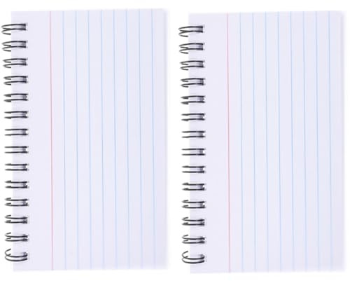 Veemoon Notas Pequeño 2 Piezas con Hojas Desprendibles, Tarjetas de Índice Portátiles para Oficina y Estudio, de Notas de Bolsillo para Listas y Apuntes