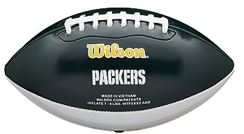 Wilson NFL City Pride Balón de fútbol Americano, Green Bay Packers, Cuero Compuesto, para Jugadores Aficionados, Verde/Amarillo WTF1523XBGB