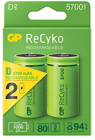 Batería Recargable RECYKO LR20 1.2V 5700mAh 2pcs