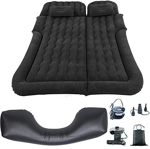 EUNEWR Auto Luftmatratze SUV Auto Matratze Camping Aufblasbare Matratze Bewegliche Dickere Luftbett Auto Matratze mit Zwei Kissen für Reisen Camping Outdoor Aktivitäten