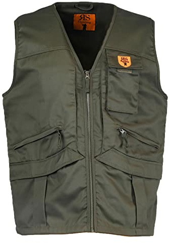 fratelliditalia.org Gilet caccia raccolta tartufi funghi verde cotone tasche pratico tecnico uomo Colore verde Taglia XL
