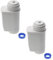 vhbw 2x Wasserfilter Filter kompatibel mit Bosch TCC78xx Series (all) Kaffeevollautomat, Espressomaschine Weiß