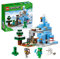 LEGO Minecraft Los Picos de Hielo, Set de Construcción, Bioma y Cueva, Mini Figuras de Steve, Creeper y Cabra, Espada de Juguete y Accesorios 21243