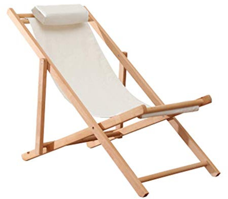 Balkon Büro Relaxsessel Traditioneller Garten Strand Liegestuhl Klassische Sonnenliege Relaxsessel Holz Sonnenliege Liege Campingstuhl Blau Weiß Gestreift max. 150 kg
