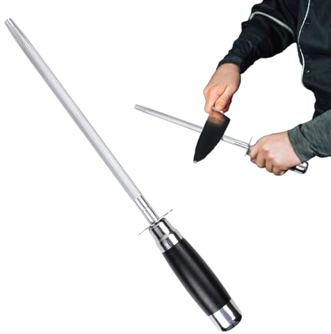 1 Stück Diamantmesserschärfer, Wetzstahl Professional, Diamond Schärfen Stange, Messerschärfer aus Kohlenstoffstahl, Messerschärfer aus Feinem Stahl, für Küchenmesser, Scheren