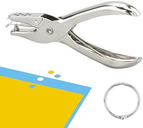 Foratrice per carta, Punzonatrice a Foro Singolo, Foro di Perforazione, Pinze per Punzonatura, Perforatore Foro Tonda, per Mestieri Etichette Regalo Carta Scrapbooking DIY Craft(3MM)