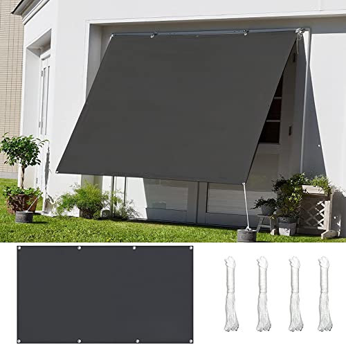 Tenda da giardino per esterni, 4,5 x 9 m, per protezione dagli agenti atmosferici e ombra, resistente all'acqua, con corda inclusa, per patio, feste, cortile, prato.