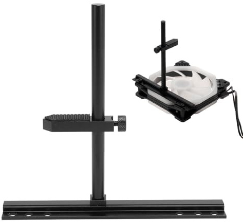 Oreilet GPU Stödfäste, Aluminiumlegering Justerbart Anti SAG Grafikkortstöd med Dold Magnet och Anti Slip Pad, Grafikkorts Saghållare Konsol för 9Cm 12Cm 14Cm Fans (Svart)