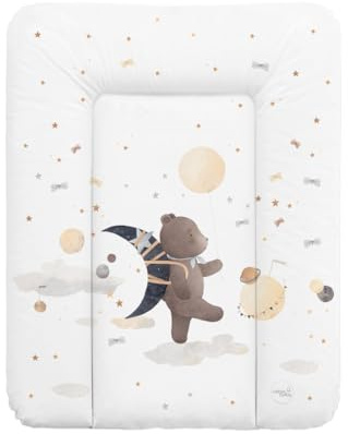 CEBA BABY Matelas à langer doux 50 x 70 cm – Matelas à langer pour matelas fixes, Basic, Oeko-Tex® Standard 100 (Galactic Travel)