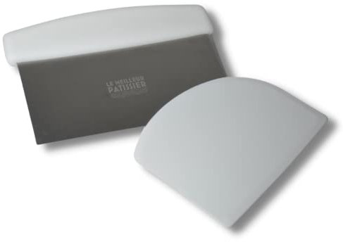 SIF UNIS France © - Kit Coupe pâte en inox et Corne Blanche – ustensiles pâtisserie gâteau Cuisine, Accessoire Cake Design Professionnel