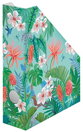 Herlitz Ståsamlare A4 wellpapp 7 cm serie Ladylike motiv djungel