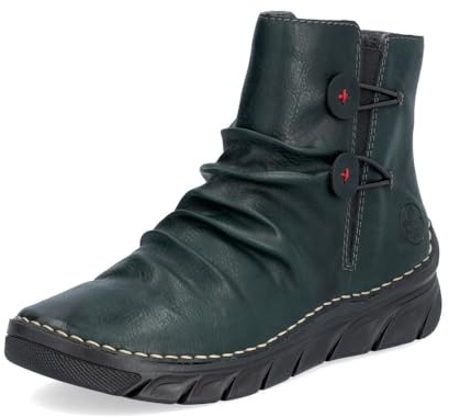 Rieker Botines clásicos de las mujeres 55052, Botines de mujer, Verde 54., 40 EU