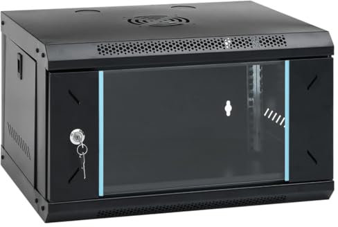 vidaXL Armoire réseau Murale 6U 19 IP20 53 x 40 x 30 cm