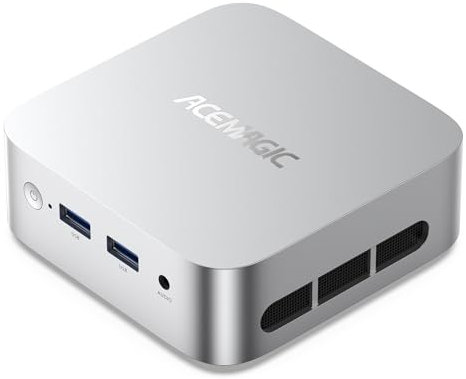 ACEMAGIC Vista Mini V1 Mini PC, Windows 11 Pro, Ιntel Alder Lake-Ν97 (hasta 3,6 GHz), 16GB DDR4 512GB M.2 2280 SSD, Mini Ordenador De Sobremesa Gigabit Ethernet,4K UHD,para Negocios Oficina en Casa