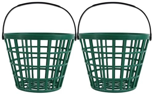 Amosfun Ballhalter Für Golfbälle 2 Stück Tragbarer Golfballkorb Grün Ballkörbchen Leichter Aufbewahrungsbehälter Für Golf Und Tennis Praktisches Zubehör