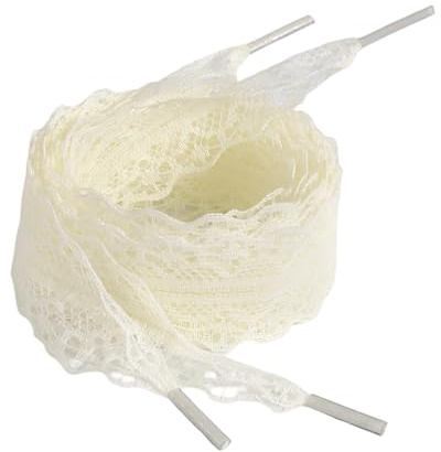 divuukyi 1 paire de lacets à motifs pour femmes et filles - Chaussures décontractées et baskets - Design plat de 3 cm de large - Lacets unis, b
