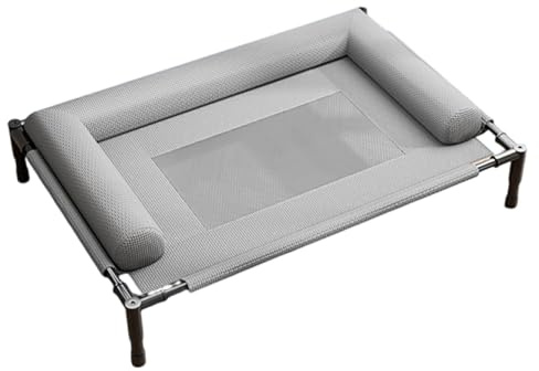 Stgfyxgs Cuccia Rialzata per Animali Domestici, Adatta a, con Materiale a Rete, Rinfrescante E Pratica, Include Cuscino, Piccolo