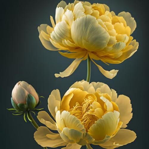 Rizomas de peonía Fragancia exquisita. perenne. Adaptable. Resistente al frío.Puro amor.-2 Rizomas-C