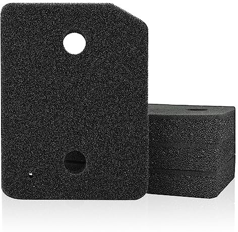 4er Set Dryer Filter für Miele 9164761 Trockner Wärmepumpentrockner, Fein/Grob 207 x 157 x 30mm Sockelfilter, Schwammfilte Schaumfilter Ersatzteile Filter Schaumstoff Schwamm für Kondenstrockner