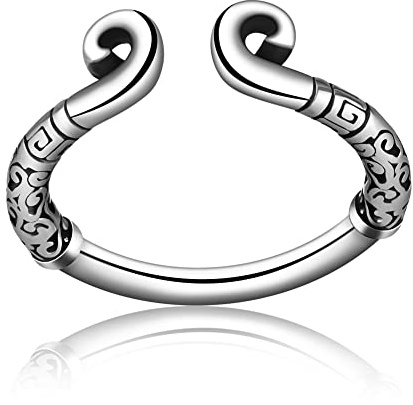 SXOVO anillo de pene de acero inoxidable anillo glande masculino para aumentar el orgasmo juguete sexual retrasado juguete sexual para hombres (2.2cm)