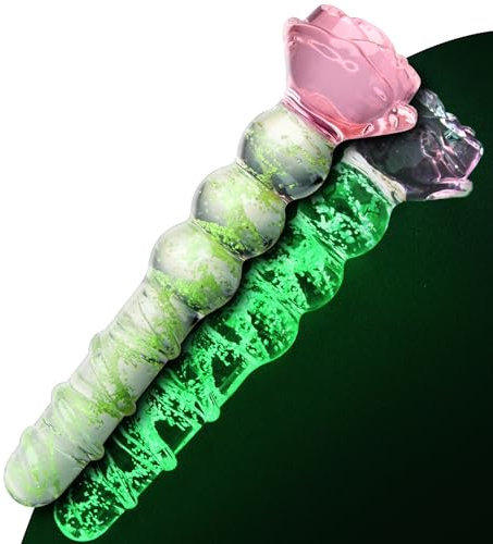 Spine Anali Di Vetro Incandescenti Giocattolo Del Sesso per Adulti, Dildo Anale Di Cristallo Buttplug Dildo Di Vetro Perline Massaggio Della Prostata Vagina G-Spot Stimolatore per Uomini Donne