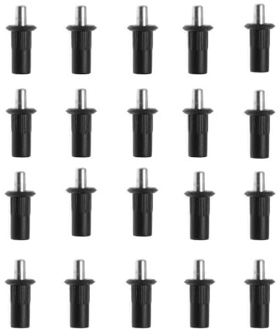 Lot de 20 goupilles de réparation de porte d'armoire, goupilles télescopiques à ressort rétractables en ABS pour meubles, tiroirs, placards