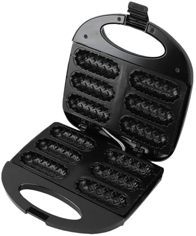 Macchina per Produttore di Cani Mais, Riscaldamento Rapido 6 Capacità di Hot Dog Controllo della Temperatura Automatica, Ideale per le Riunioni, Goditi le (Plug 220v)