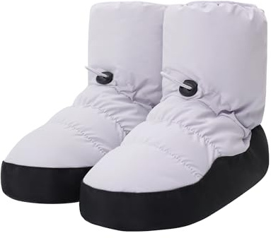 Daydance Teen Girls Women Ballet Warm up Booties Dance Shoes with Adjustable Drawstring Purple