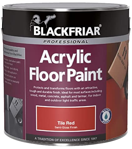 Blackfriar Acrylic Floor Paint - Hard Wearing - Black - 5 Litre