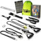 Schlingentrainer Komplettset mit Functional Training Buch | Premium Sling und Sling mit Umlenkrolle | abnehmbare Griffe | inkl. Türanker und Befestigungsschlaufe | Made in Germany (Ohne Spacer)