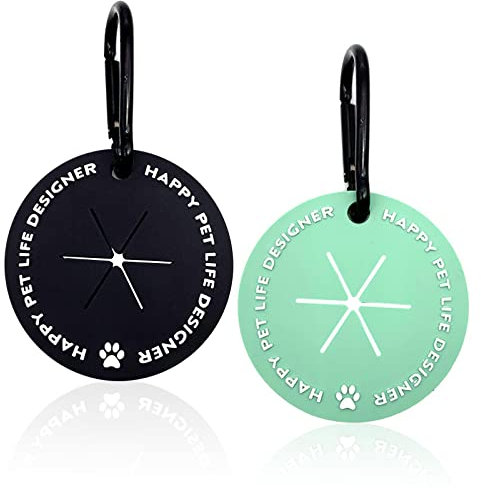 GWAWG Hundekotbeutelhalter in 2 Farben, Kotbeutelhalter mit Karabiner-Clip, freihändige Kotbeutel-Tragetasche für Leine, Haustierkotbeutelspender für Hundespaziergänge, Zubehör