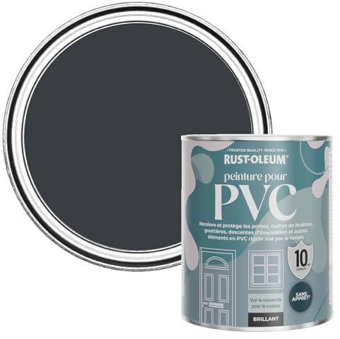 Rust-Oleum Grey uPVC Door and Window Paint In Gloss Finish - Anthracite (RAL 7016) 750ml