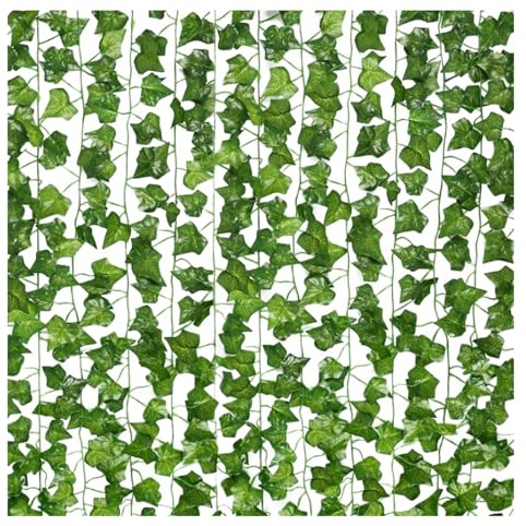 12st Falska växter Strängar Konstgjorda Lvy Leaf Vine Garland Falska Lövverk Hängande Växter Konstgjorda Växter Inomhus Hängande/474