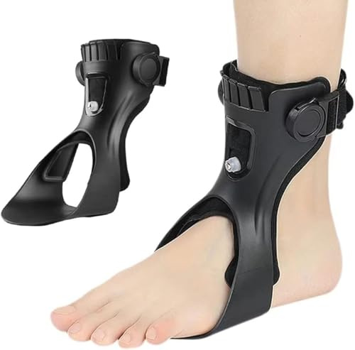 Drop Foot Brace Ortho Soporte para El Tobillo con Cómodo Airbag Hinchable,Rtesis De Soporte De Pie De Caída Equipo De Rehabilitación De Hemiplejía para Accidente Cerebrovascular