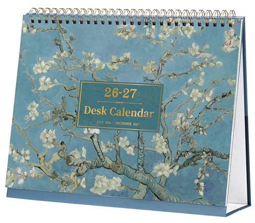 Desk Calendar 2026-2027, Calendar from July. 2026 to Dec. 2027