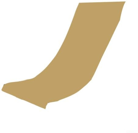 Telo di ricambio per sdraio e poltrone, per esterni, giardino, terrazza, colore: cachi