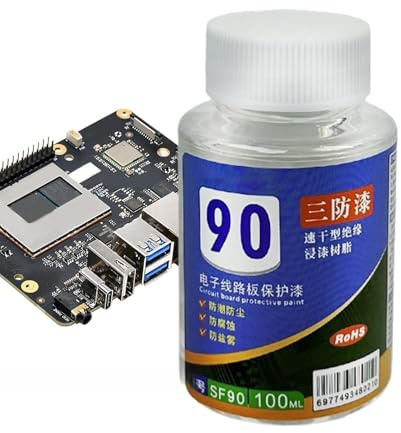 Revêtement Conforme | 100ml Transparent et Étanche Composé d'Encapsulation Électronique | Vernis Époxy Isolant - Pour l'Électronique PCB Circuit Imprimé Automobile LED Carte Mère Industriel