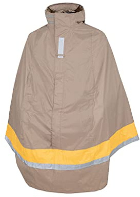 Tucano Urbano Cycling Rain Cape, Garlbaldina, Dove Grey, w/ Front Bike Seat Cover, Windproof, Waterproof, Double Ergonomic, Super Compact, for Adults and Children, Use with or without Helmet