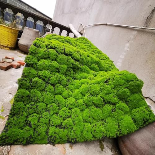 Artificial Moss Grass Turf Lawn, 39.37x39.37 DIY Synthetic Turf Landscape Simulation Artificial Grass Mats Fake Grass Rug for Living Room Courtyard