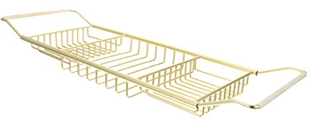 HOLIDYOYO Estante De Almacenamiento Retráctil Antideslizante para Bañera Soporte De Almacenamiento De Acero Inoxidable Estante para Bañera para Baño y Ducha