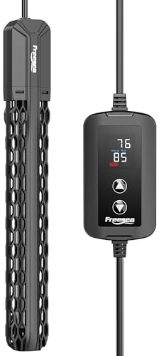 FREESEA Aquarium Heater for Fish Tank: 100W/200W/300W/500W Submersible Fish Tank Heater with Over-Temperature and Off-Water Protection for 75-120 Gallon Saltwater and Freshwater