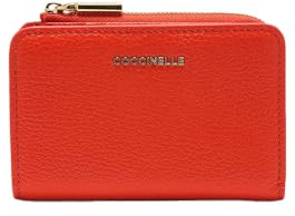 Coccinelle METALLIC SOFT, Orange (R29 Gazpacho), 13X9, Portefeuille avec rabat