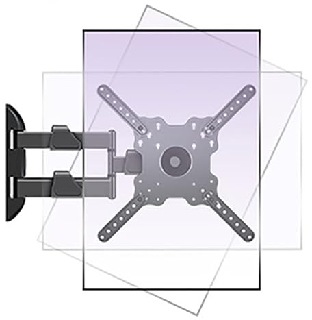 HILLPORT TV-väggfäste vridbar TV 32–50 tum, 360° justerbart fäste, svängbar, för TV-skärmar och bildskärmar upp till 19,8 kg, MAX VESA 400 x 400 mm DY3255XZ