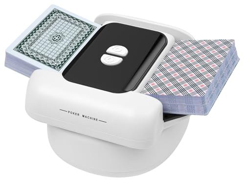 Mezclador automático de tarjetas, 2 cubiertas, ultrasilencioso, con modo automático/manual