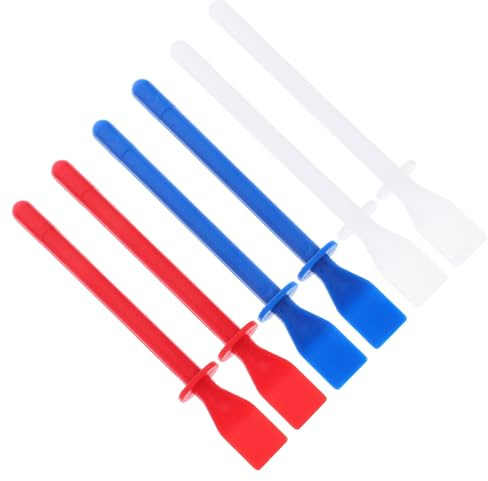 Ciieeo Lot de 6 Spatules à Colle Manuelles Élastiques en Copolymère PP Accessoires Multi-Usages pour Peinture et Loisirs Créatifs Poignée Ergonomique Réutilisables pour Cuir