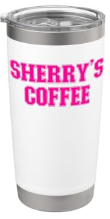 Nome Sherry caffè Sherry personalizzato Bicchiere termico in acciaio inox doppia parete