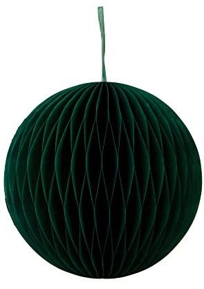 Talking Tables Large Dark Green Honeycomb Decoration for Party | Hanging Christmas Décor, Easy to Assemble for Special Occasions